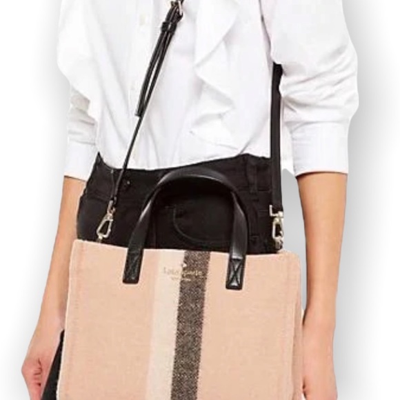 RARE Kate Spade Washington Square Sam Multicolor Wool Felt/Leather Satchel - Picture 12 of 12